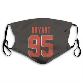 Armonty Bryant Name & Number Brown Face Mask