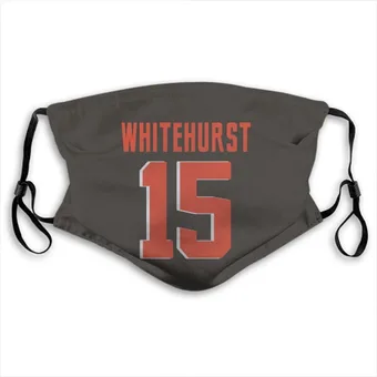 Charlie Whitehurst Name & Number Brown Face Mask