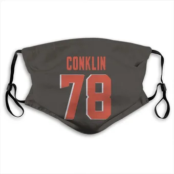 Jack Conklin Name & Number Brown Face Mask