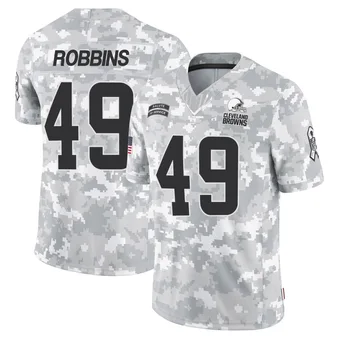 Men's Aidan Robbins Arctic Camo Limited 2024 Salute to Service Football Jersey