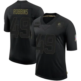 Men's Aidan Robbins Black Limited 2020 Salute To Service Football Jersey