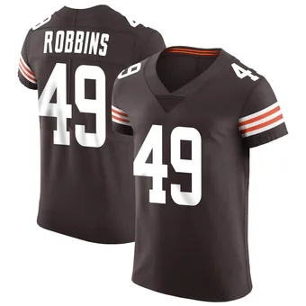 Men's Aidan Robbins Brown Elite Vapor Football Jersey