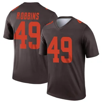 Men's Aidan Robbins Brown Legend Alternate Football Jersey