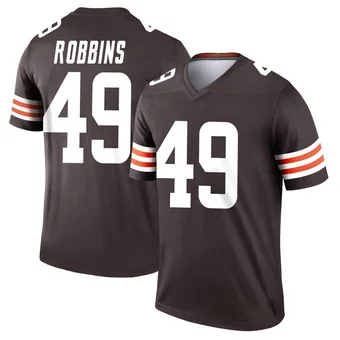 Men's Aidan Robbins Brown Legend Football Jersey