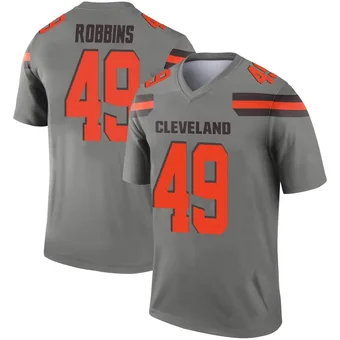 Men's Aidan Robbins Legend Inverted Silver Football Jersey