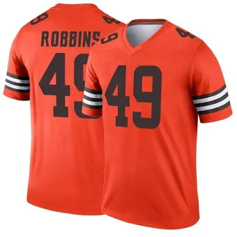 Men's Aidan Robbins Orange Legend Inverted Football Jersey