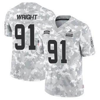 Men's Alex Wright Arctic Camo Limited 2024 Salute to Service Football Jersey