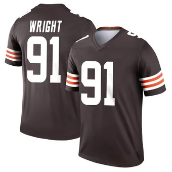 Men's Alex Wright Brown Legend Football Jersey