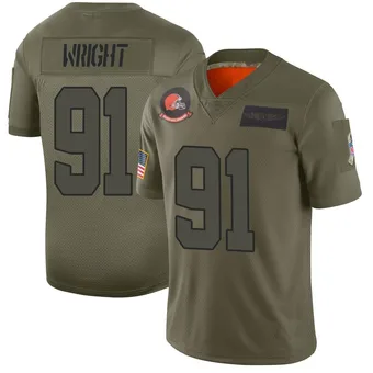 Men's Alex Wright Camo Limited 2019 Salute to Service Football Jersey