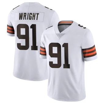 Men's Alex Wright White Limited Vapor Untouchable Football Jersey