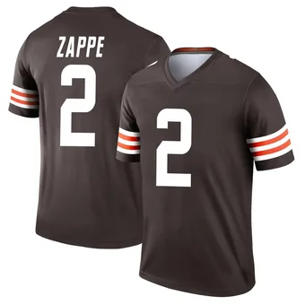 Men's Bailey Zappe Brown Legend Football Jersey