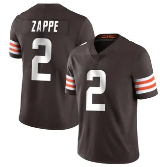 Men's Bailey Zappe Brown Limited Team Color Vapor Untouchable Football Jersey