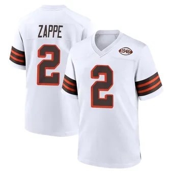 Men's Bailey Zappe White Game 1946 Collection Alternate Football Jersey