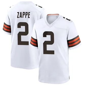 Men's Bailey Zappe White Game Football Jersey