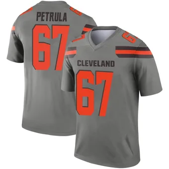 Men's Ben Petrula Legend Inverted Silver Football Jersey