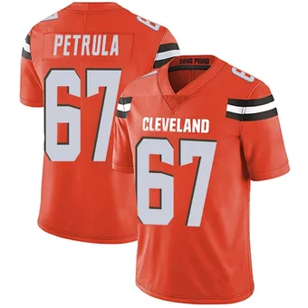 Men's Ben Petrula Orange Limited Alternate Vapor Untouchable Football Jersey