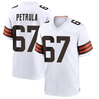 Men's Ben Petrula White Game Football Jersey