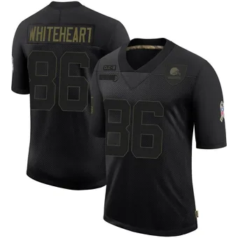 Men's Blake Whiteheart Black Limited 2020 Salute To Service Football Jersey