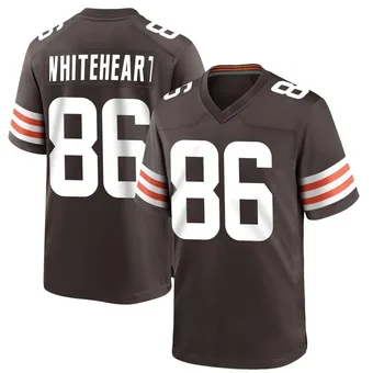 Men's Blake Whiteheart Brown Game Team Color Football Jersey