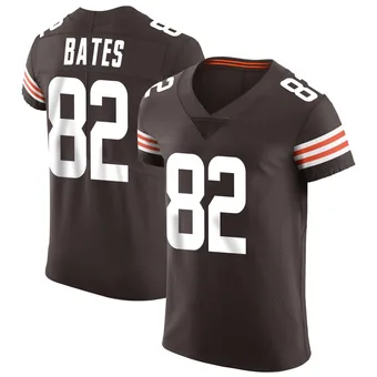 Men's Brenden Bates Brown Elite Vapor Football Jersey