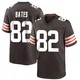 Men's Brenden Bates Brown Game Team Color Football Jersey