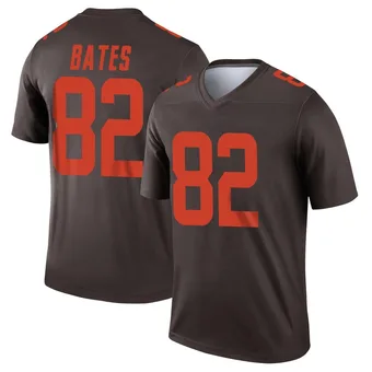 Men's Brenden Bates Brown Legend Alternate Football Jersey