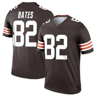 Men's Brenden Bates Brown Legend Football Jersey