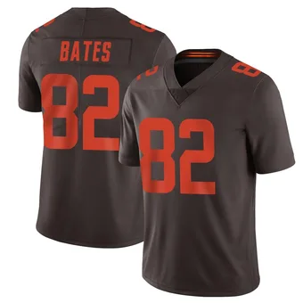 Men's Brenden Bates Brown Limited Vapor Alternate Football Jersey