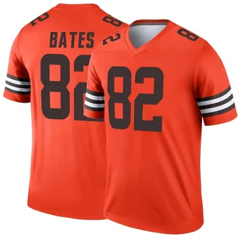 Men's Brenden Bates Orange Legend Inverted Football Jersey