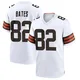 Men's Brenden Bates White Game Football Jersey