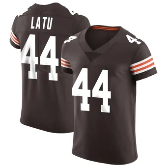 Men's Cameron Latu Brown Elite Vapor Football Jersey