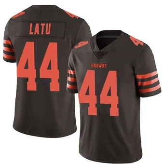 Men's Cameron Latu Brown Limited Color Rush Football Jersey