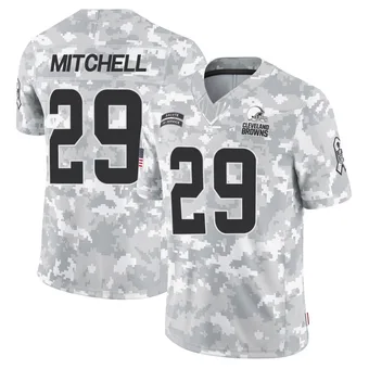 Men's Cameron Mitchell Arctic Camo Limited 2024 Salute to Service Football Jersey