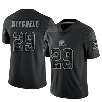 Men's Cameron Mitchell Black Limited Reflective Football Jersey