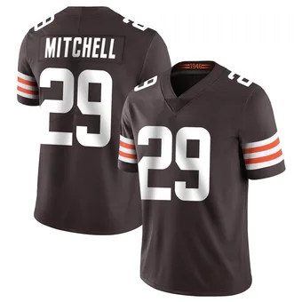 Men's Cameron Mitchell Brown Limited Team Color Vapor Untouchable Football Jersey