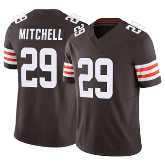 Men's Cameron Mitchell Brown Limited Vapor F.U.S.E. Football Jersey