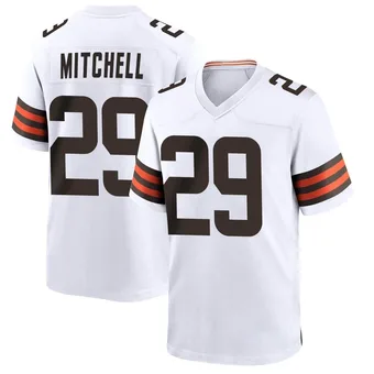 Men's Cameron Mitchell White Game Football Jersey