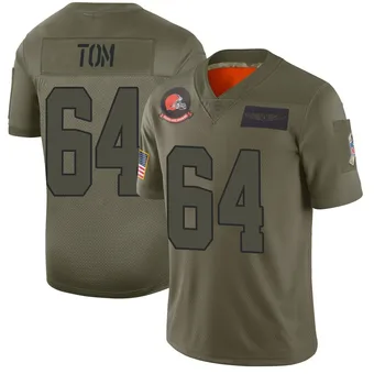 Men's Cameron Tom Camo Limited 2019 Salute to Service Football Jersey