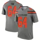 Men's Cameron Tom Legend Inverted Silver Football Jersey