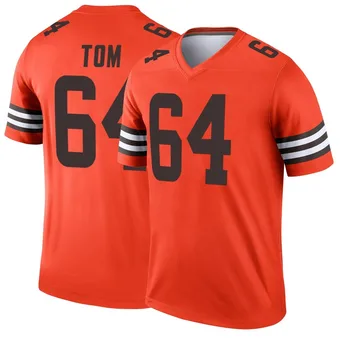 Men's Cameron Tom Orange Legend Inverted Football Jersey