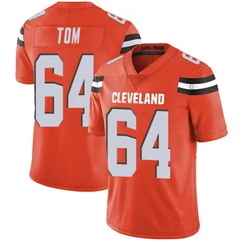 Men's Cameron Tom Orange Limited Alternate Vapor Untouchable Football Jersey