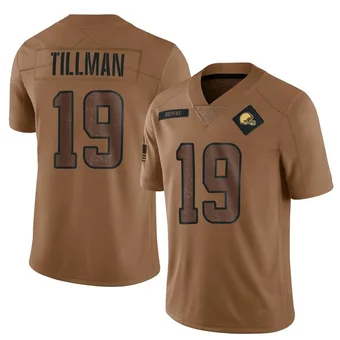 Men's Cedric Tillman Brown Limited 2023 Salute To Service Football Jersey