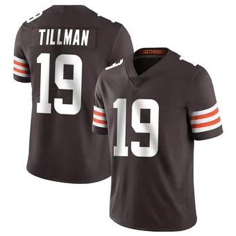 Men's Cedric Tillman Brown Limited Team Color Vapor Untouchable Football Jersey