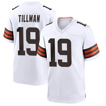 Men's Cedric Tillman White Game Football Jersey