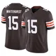 Men's Charlie Whitehurst Brown Limited Vapor F.U.S.E. Football Jersey