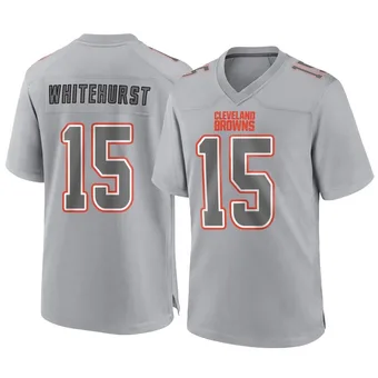 Men's Charlie Whitehurst Gray Game Atmosphere Fashion Football Jersey