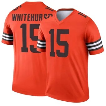 Men's Charlie Whitehurst Orange Legend Inverted Football Jersey