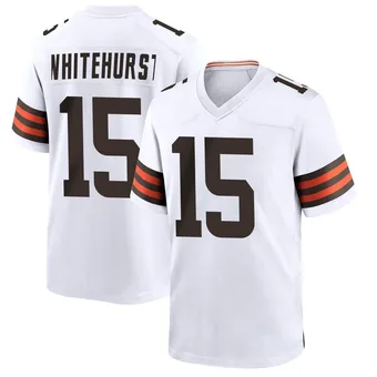 Men's Charlie Whitehurst White Game Football Jersey