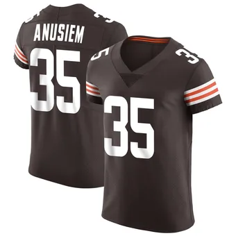 Men's Chigozie Anusiem Brown Elite Vapor Football Jersey