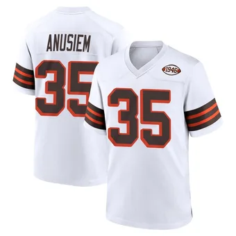 Men's Chigozie Anusiem White Game 1946 Collection Alternate Football Jersey